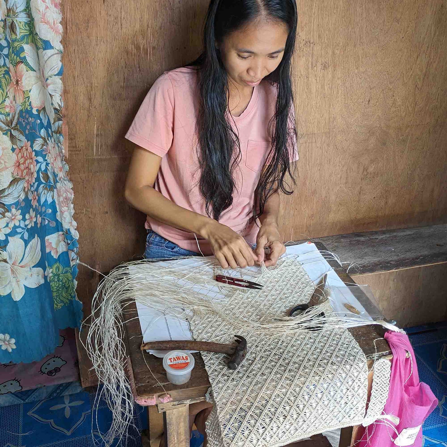 [M+abaca]<br>クラッチバッグ